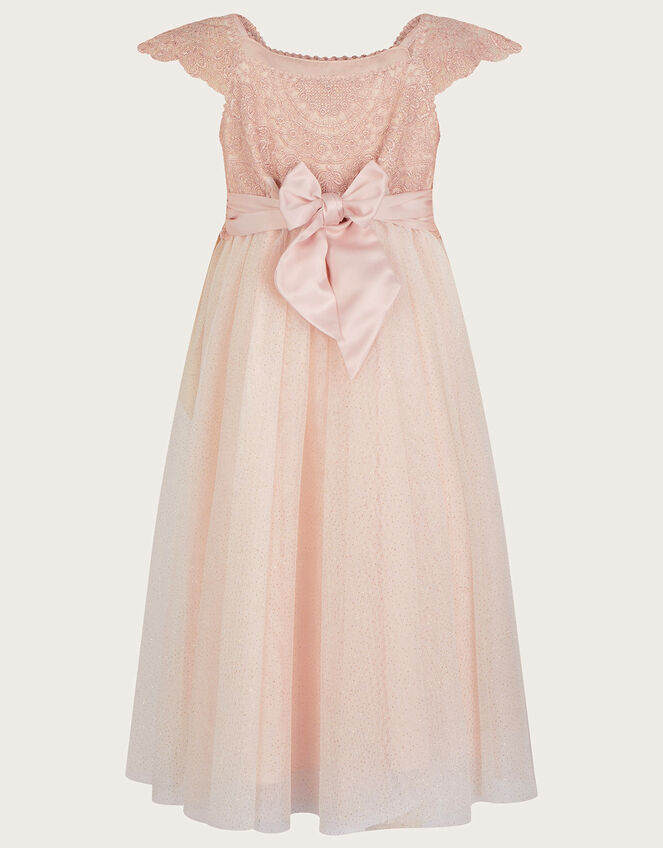 Estella Embroidered Dress Pink Girls' Dresses Monsoon UK.