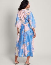 Adela Night Set Gray Blue Aop Dot
