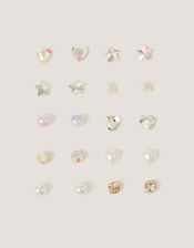 10-Pack Star & Heart Stud Earrings, , large