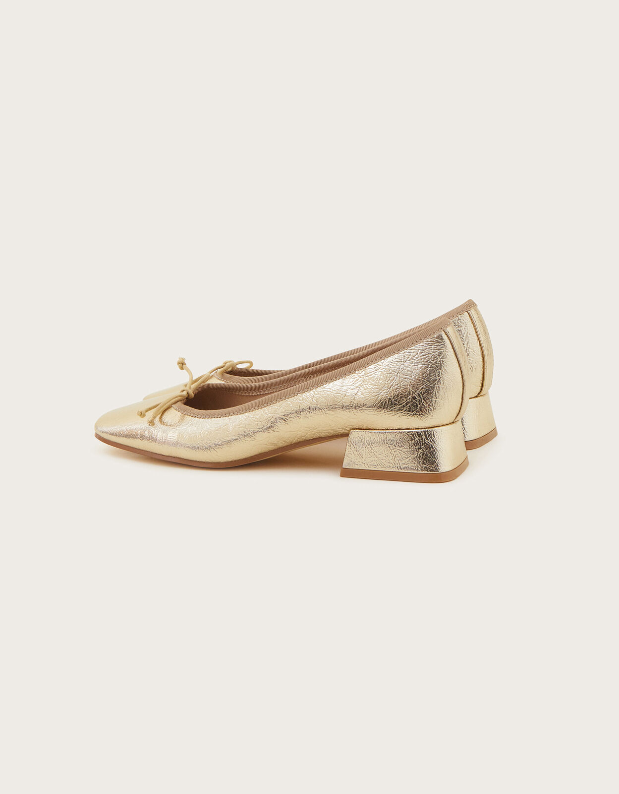 Squared Toe Block Heels Gold Women s Shoes Monsoon UK
