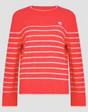 Sae Stripe Jumper, Red (RED), large