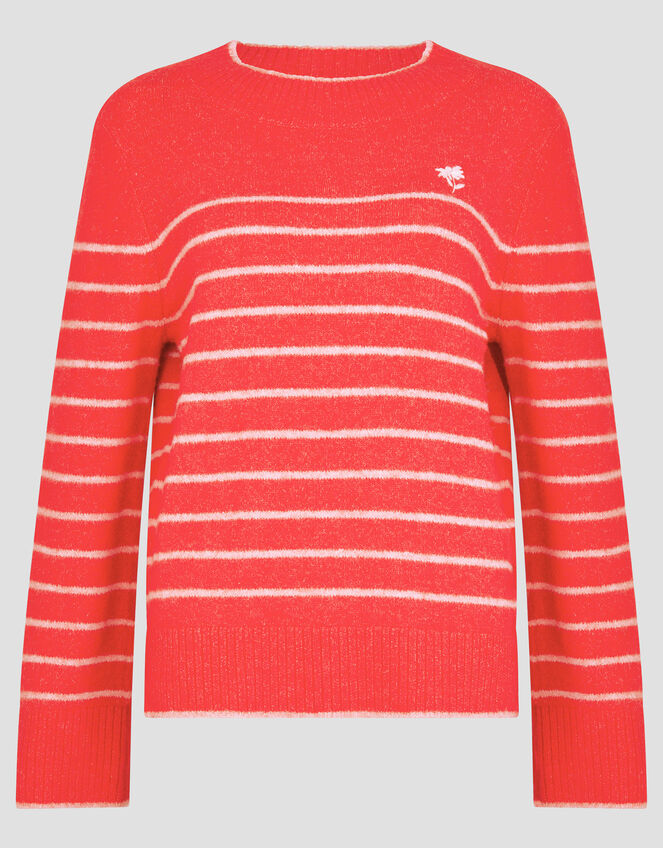 Sae Stripe Jumper, Red (RED), large