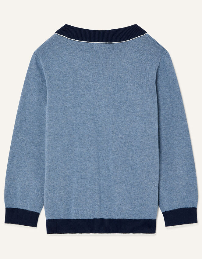 Giraffe Cardigan, Blue (BLUE), large