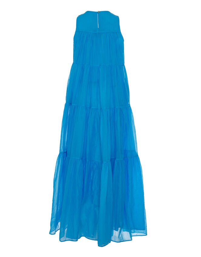 Devotion Twins Lack Sleeveless Maxi Dress, Blue (BLUE), large