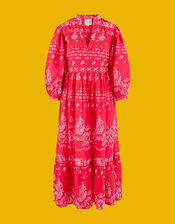 Dilli Grey Florence Print Dress, Red (RED), large