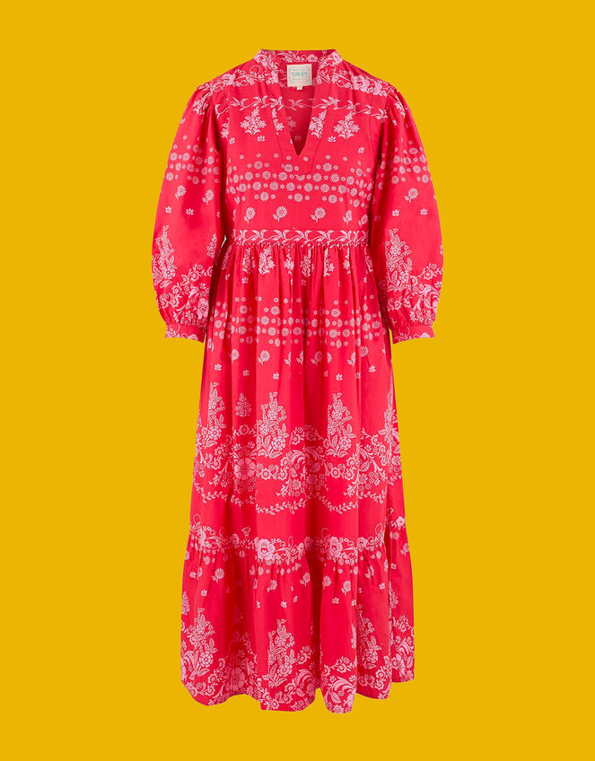 Dilli Grey Florence Print Dress, Red (RED), large