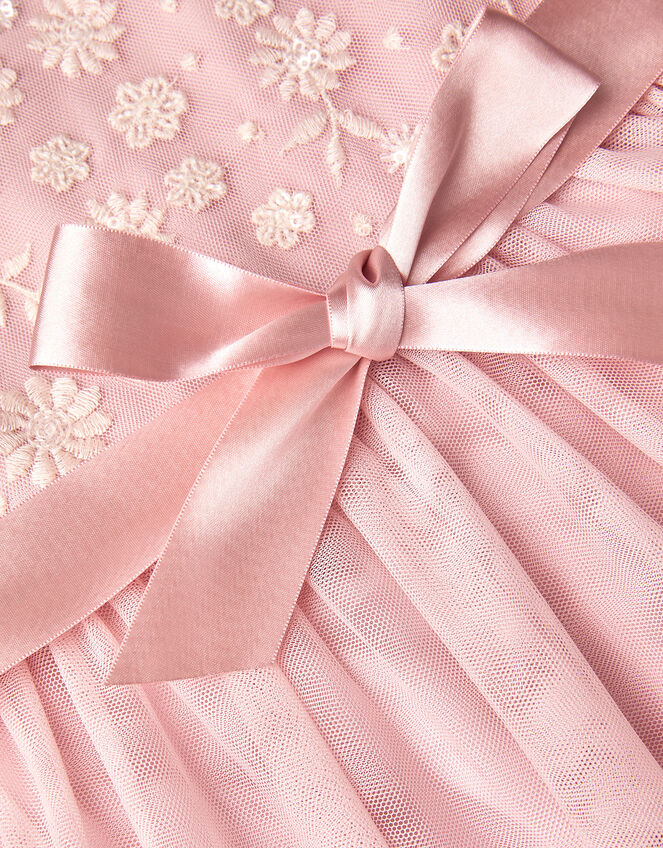 Giselle Embellished Floral Dress, Pink (DUSKY PINK), large