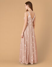 Clemence Embroidered Maxi Dress, Pink (PINK), large
