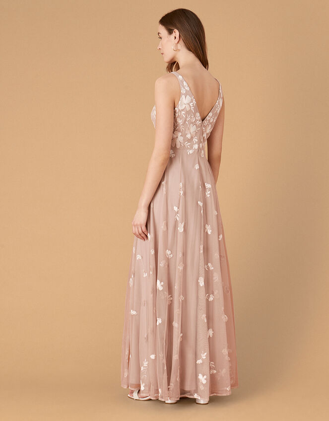 Clemence Embroidered Maxi Dress, Pink (PINK), large