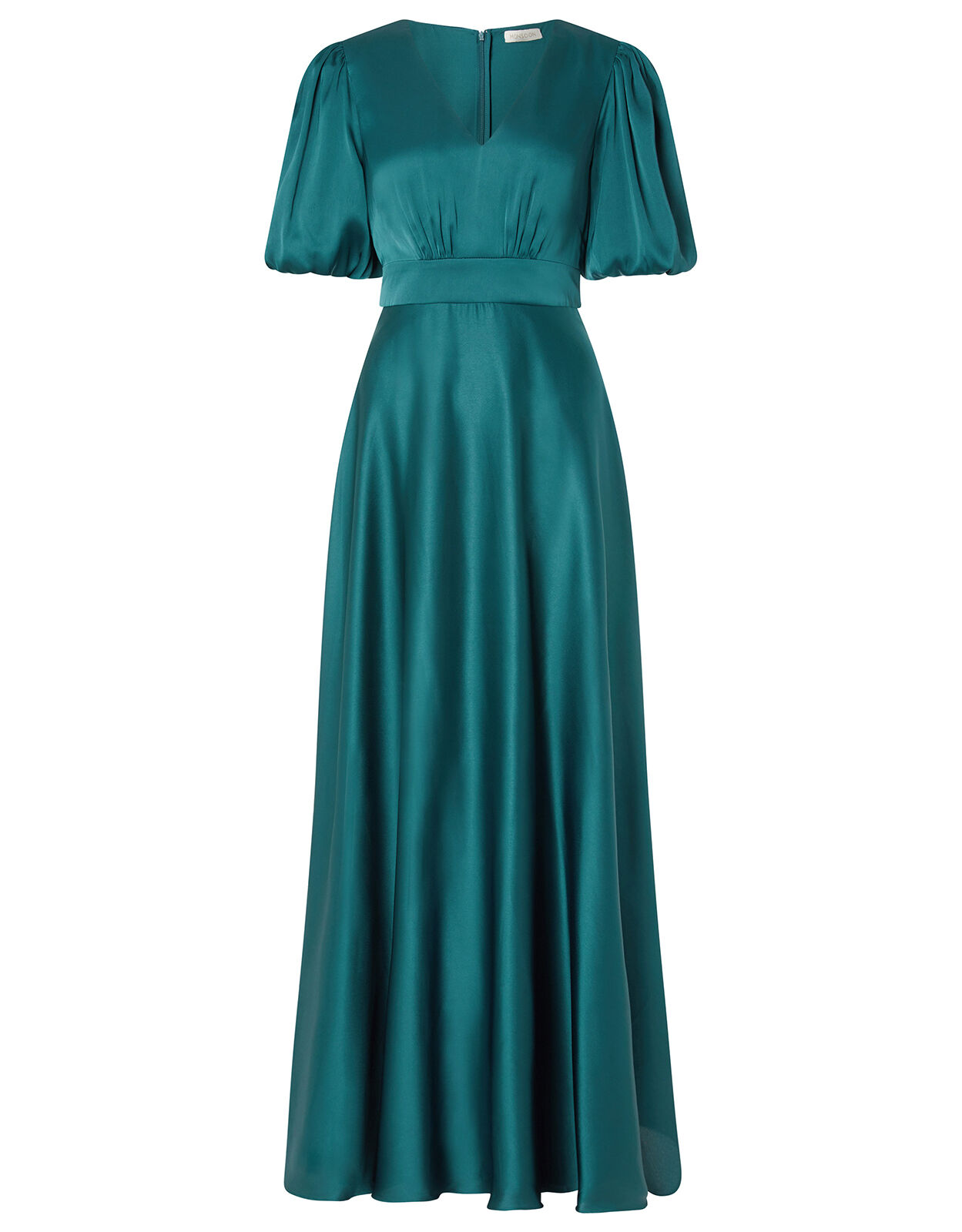 Silk puff sleeve discount dress