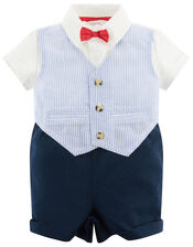 Newborn Smart Dungarees Set , Blue (BLUE), large