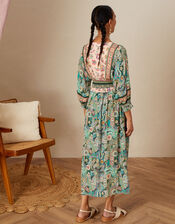 Paisley Print Dress in LENZING™ ECOVERO™, Green (GREEN), large