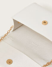 Glitter Cutwork Floral Bow Bag, , large