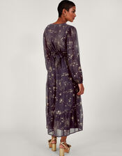 Cassie Zodiac Midi Dress, Blue (MIDNIGHT), large