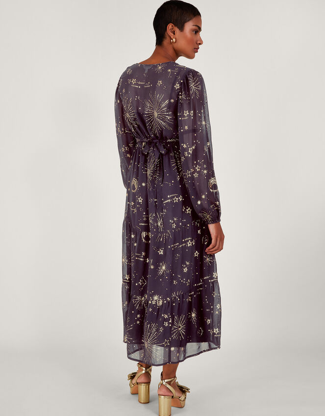 Cassie Zodiac Midi Dress, Blue (MIDNIGHT), large