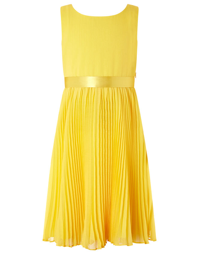 Keita Pleated Dress, Yellow (YELLOW), large