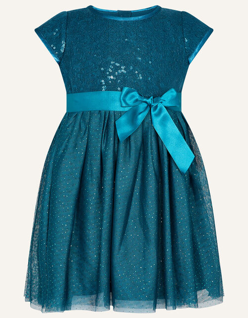 Baby Paige Dress, Teal (TEAL), large