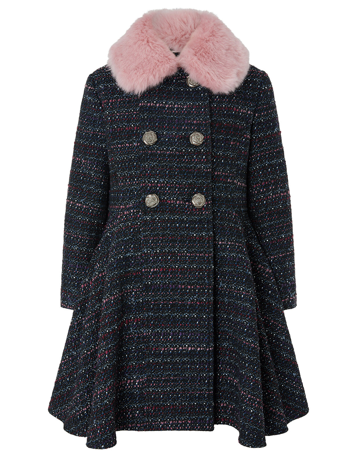 monsoon navy girls coat