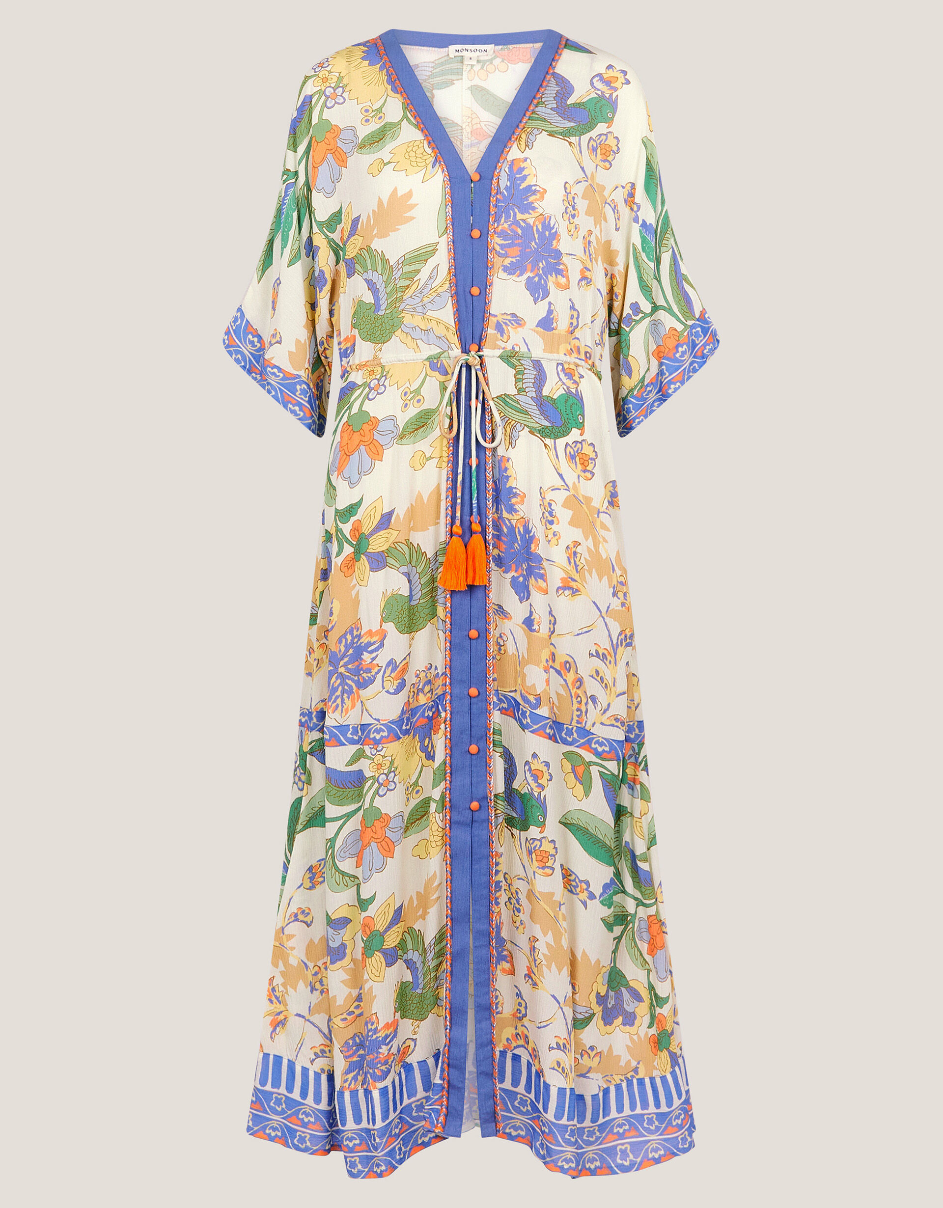 Karma Indigo Midi Kaftan Dress