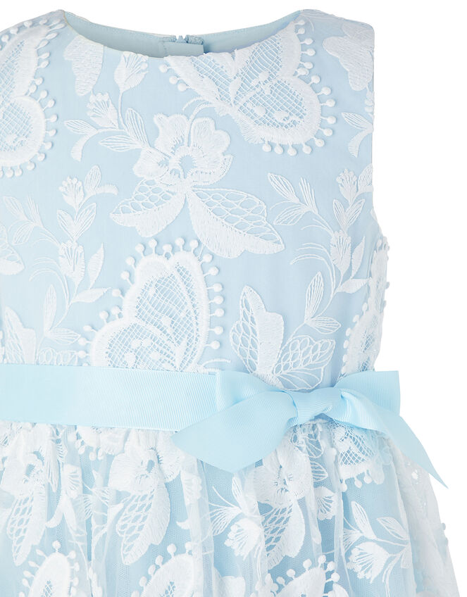 Sophia Embroidered Butterfly Dress, Blue (BLUE), large