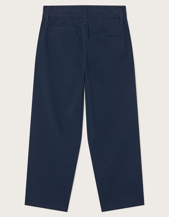 Straight Chino Trousers, Blue (NAVY), large