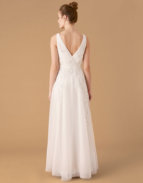 Monsoon – Lucy Floral Embroidered Bridal Dress Ivory Mariage Bohème MONSOON