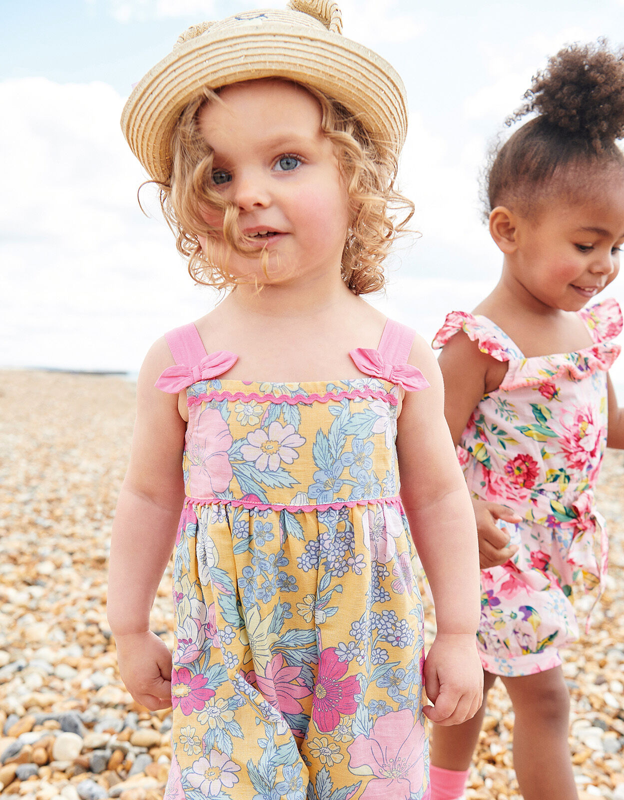 Baby floral jumpsuit on sale