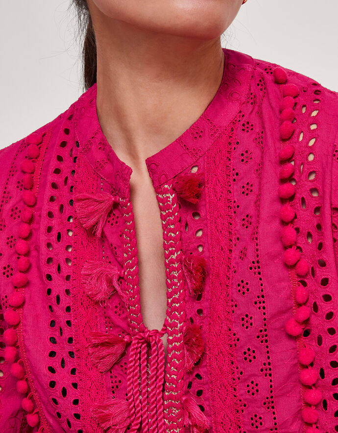 Sonoran Zip Kaftan in Pink Army main image 0