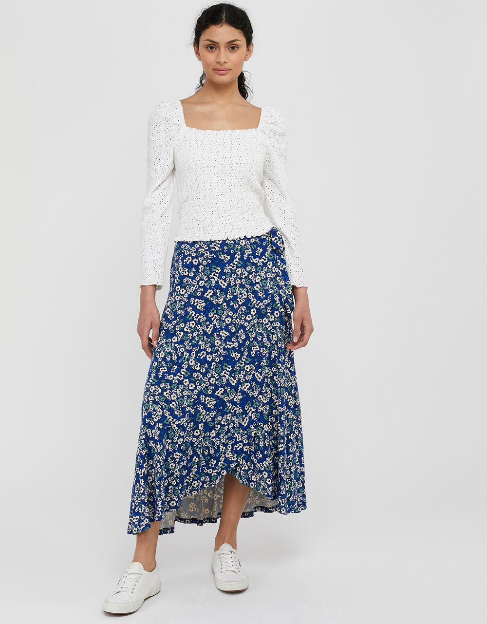 ditsy floral maxi skirt
