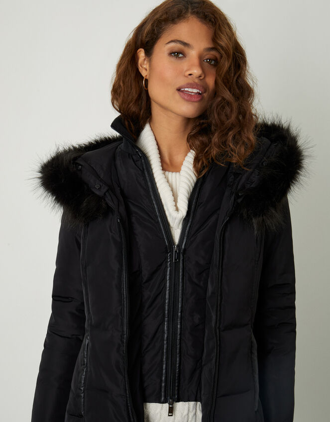 Phoenix Padded Coat Black | Women's Coats | Monsoon UK.