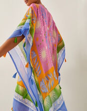 Monika Floral Print Mini Kaftan, , large