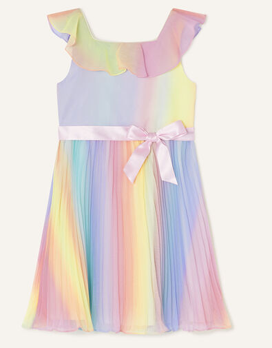 Rainbow Ombre Pleated Dress Multi, Multi (MULTI), large