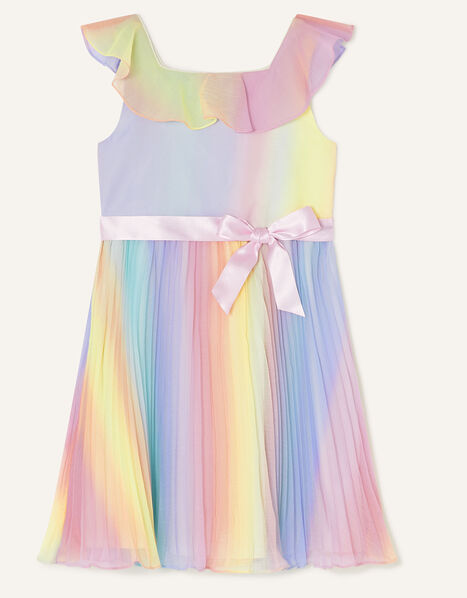 Rainbow Ombre Pleated Dress Multi, Multi (MULTI), large