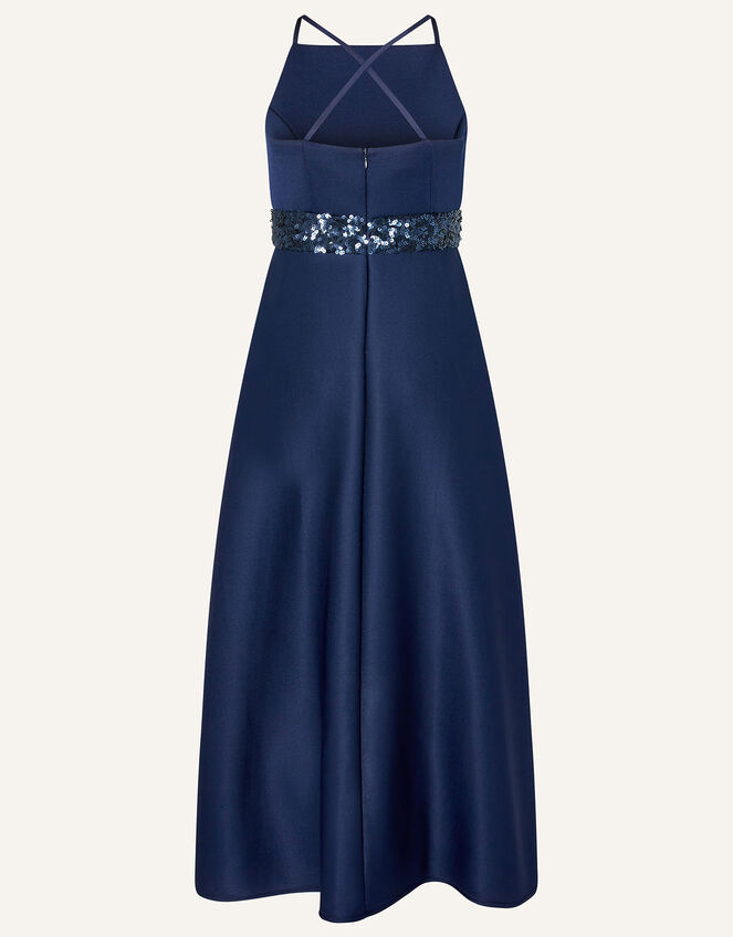 Sequin Scuba Prom Dress Blue | Girls' Dresses | Monsoon UK.