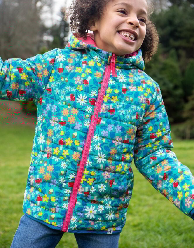 Frugi Reversible Toasty Trail Jacket, Pink (PINK), large