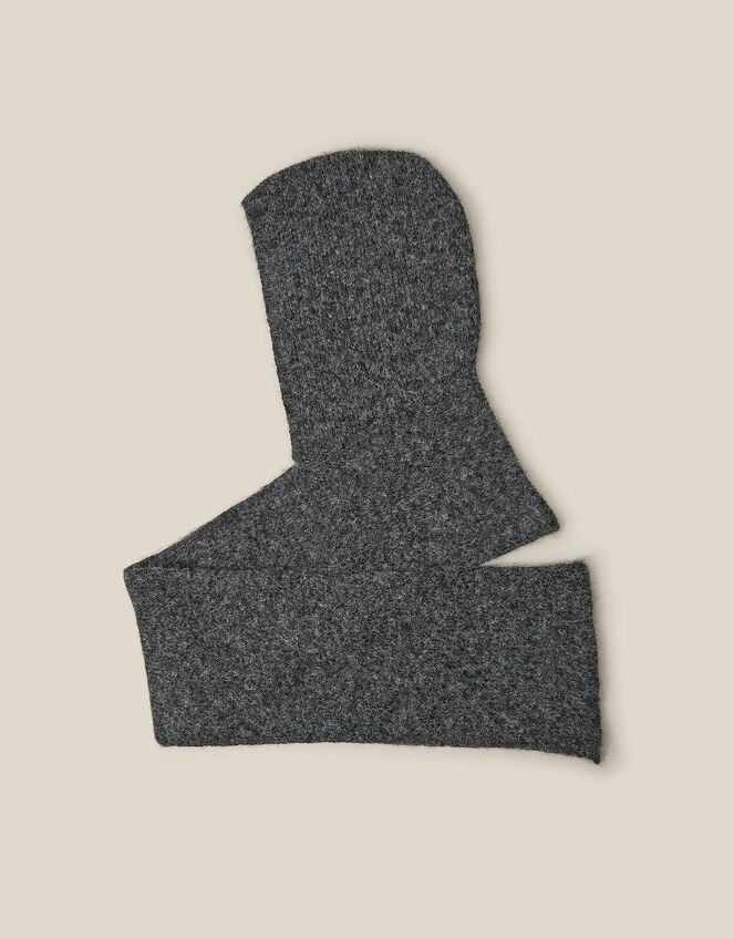 Tula Hooded Scarf, Grey (GREY), large