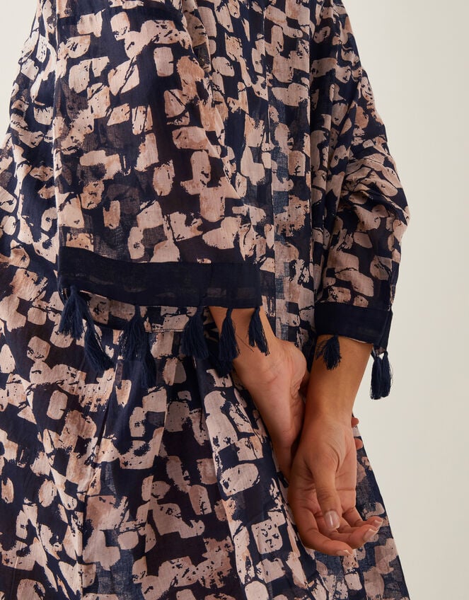 Alwena Block Print Kaftan Dress, , large
