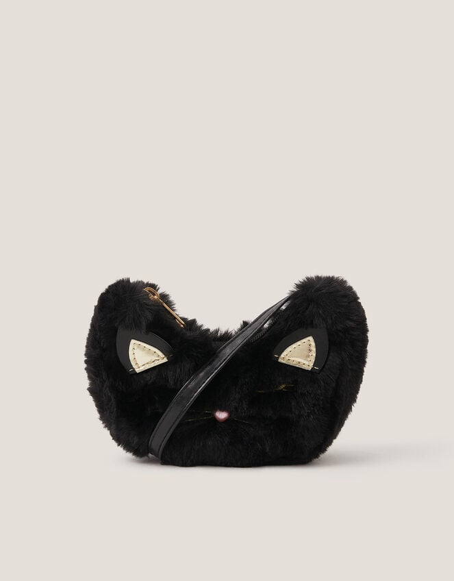 Fluffy Cat Crossbody Bag, , large