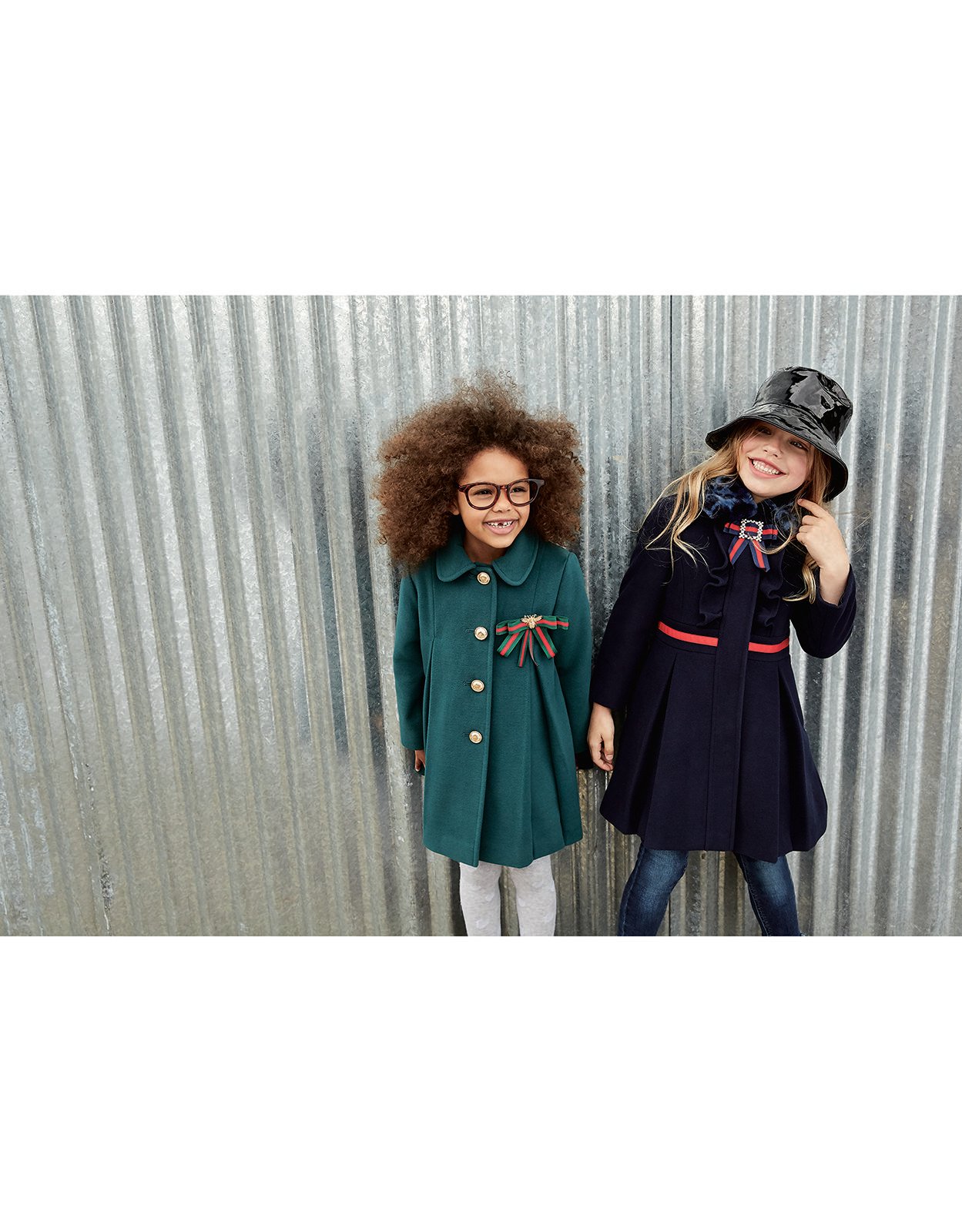 Girls navy store school coats