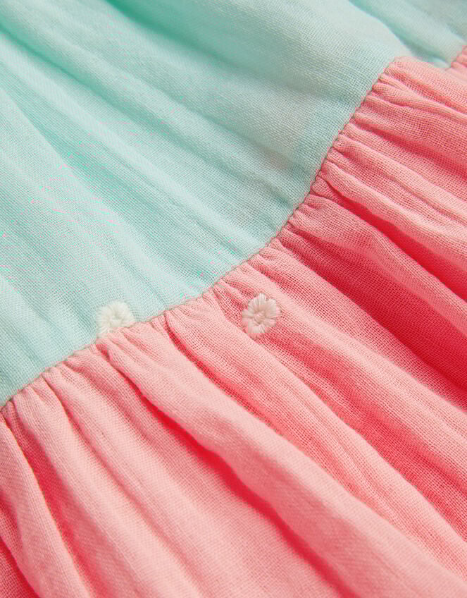 Baby Floral Embroidered Tiered Dress, Multi (MULTI), large