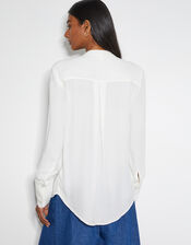 Bella Frill Blouse , Ivory (IVORY), large