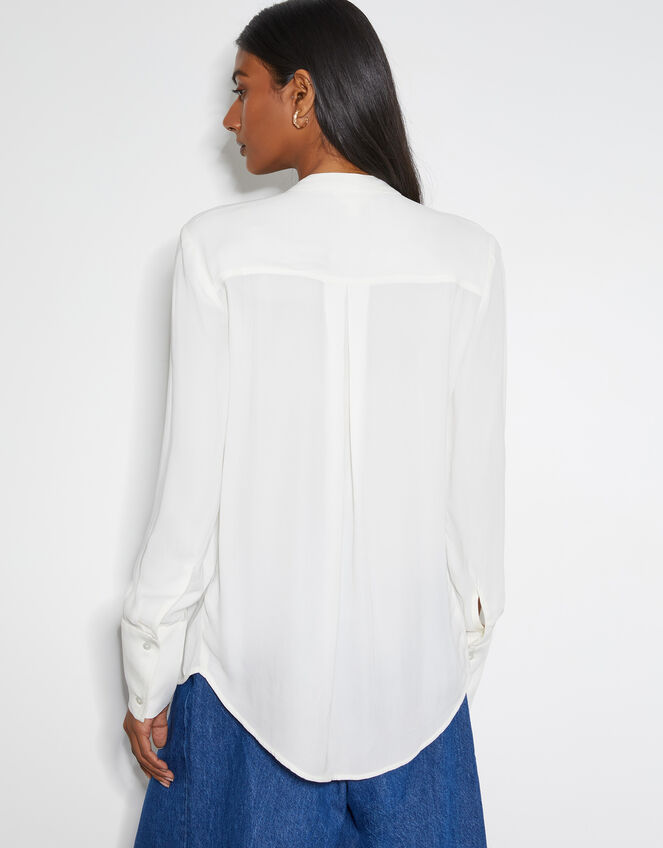 Bella Frill Blouse , Ivory (IVORY), large