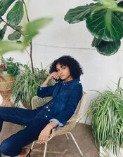 Idabella Crop Jeans with Organic Cotton, Blue (INDIGO), large