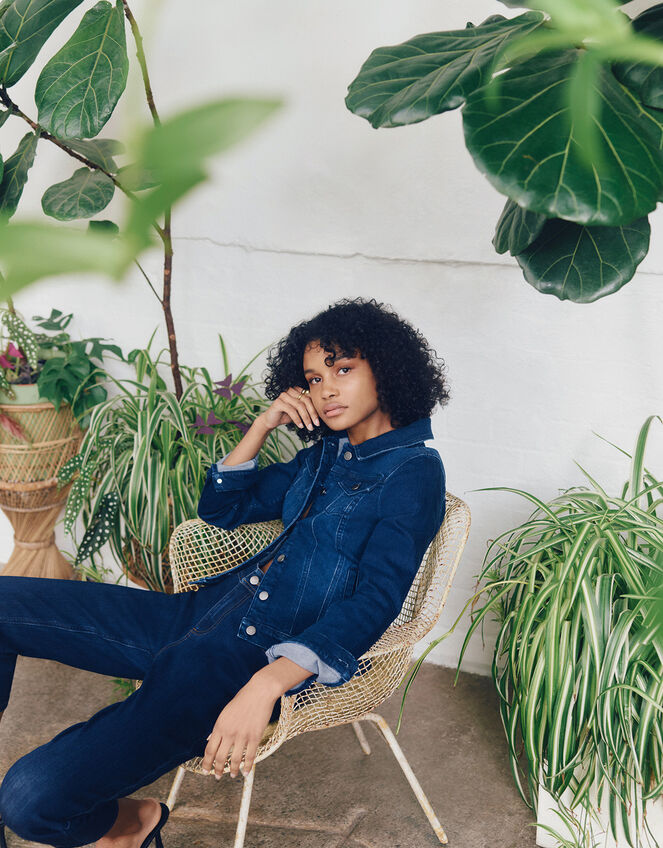 Idabella Crop Jeans with Organic Cotton Blue