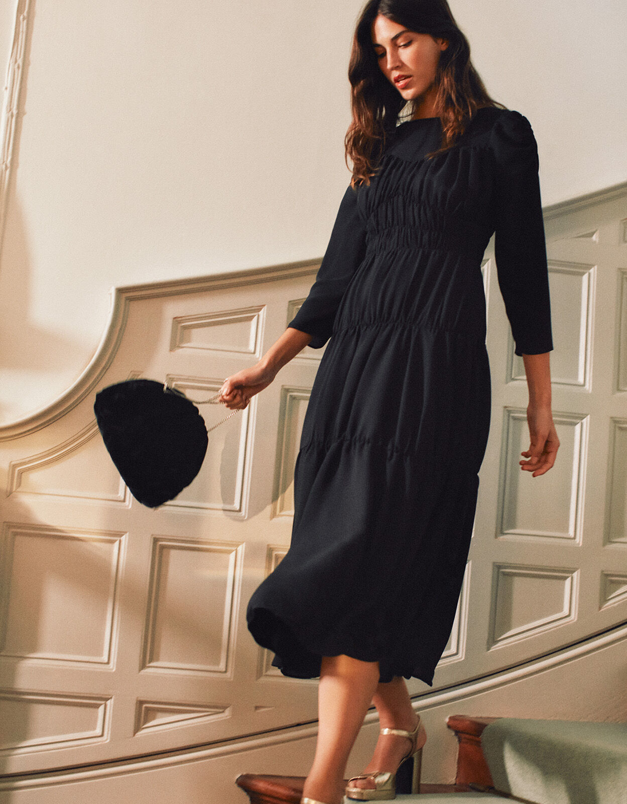 Monsoon black dress outlet