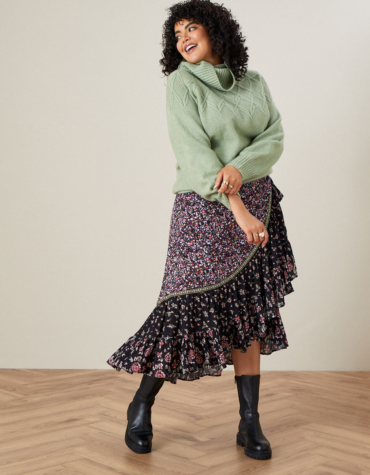 plus size wrap skirts