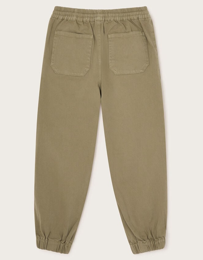 Pull-On Cuffed Trousers, Natural (STONE), large