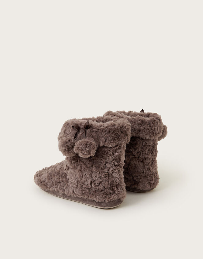 Bree Faux Fur Slipper Boots, Mink (MINK), large