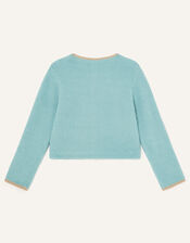 Star Sequin Knit Bolero, Blue (BLUE), large