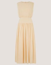 Georgia Drop Hem Maxi Dress, Yellow (YELLOW), large